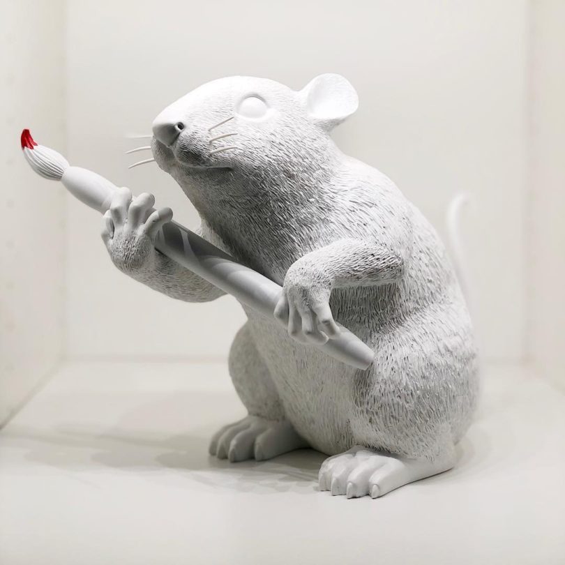 Banksy Love Rat Sculpture 2016