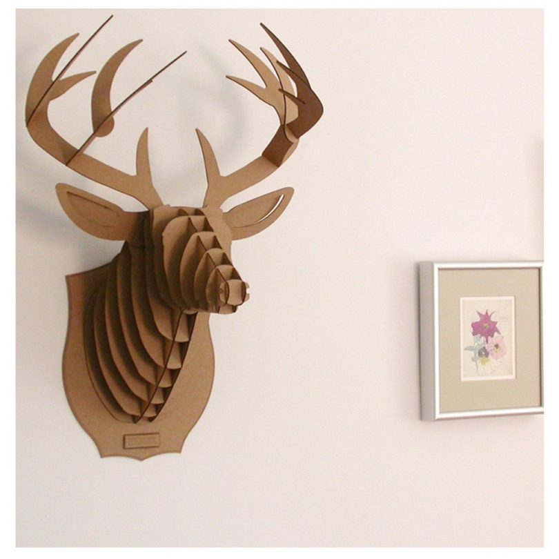 Paper Maker Cardboard 3D Deer Head