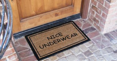 Rubber-Cal “Nice Underwear Funny Door Mat