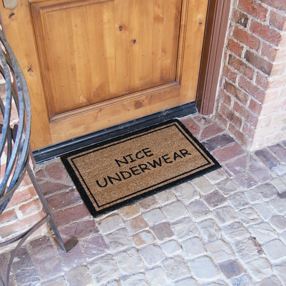 Rubber-Cal “Nice Underwear Funny Door Mat