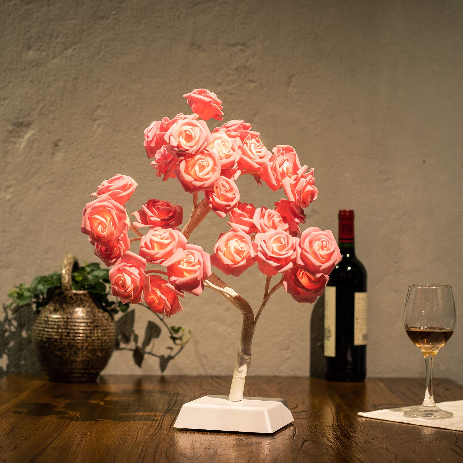 Bolylight LED Table Lamp Adjustable Rose Flower Desk Lamp