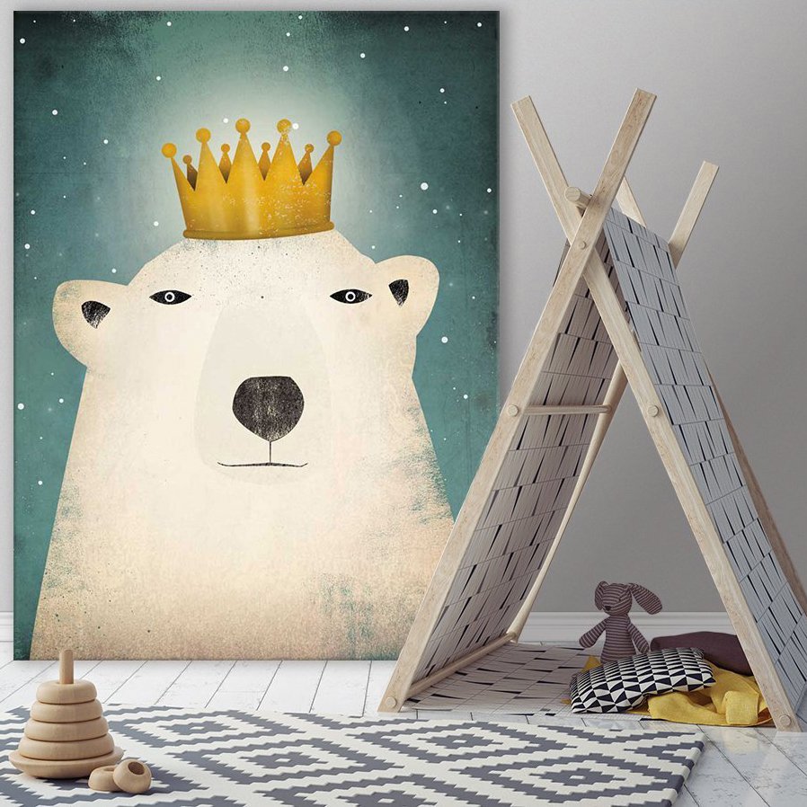 Polar King Giant Canvas Print