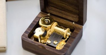 Black Walnut Wood Music Box