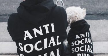 Anti Social Social Pup Hoodie