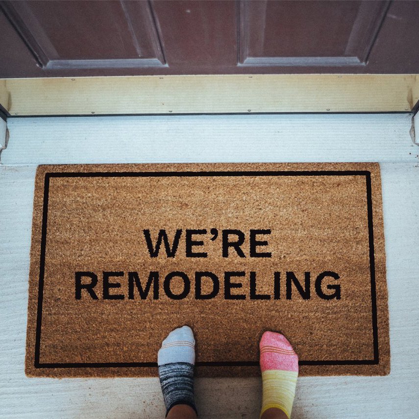 Matsy Funny Doormat – We’re Remodeling