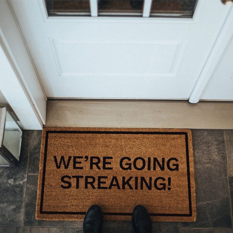 We’re Going Streaking! Brown Coir Doormat