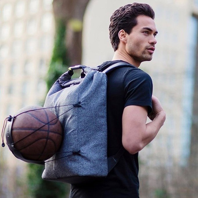 Grey Bobby Urban Cut-Proof Anti-Theft Backpack