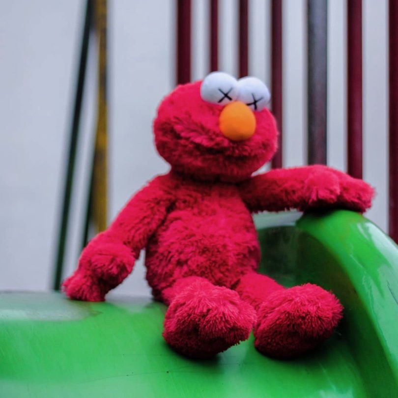 Kaws Sesame Street Uniqlo Elmo Plush Toy Red