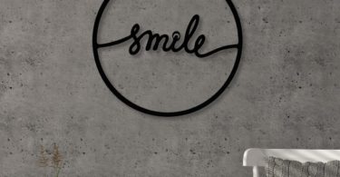 Smile Modern Metal Wall Art