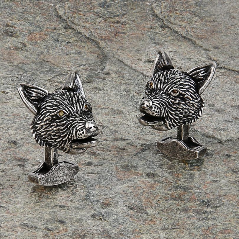 Mechanical Moving Fox Cufflinks