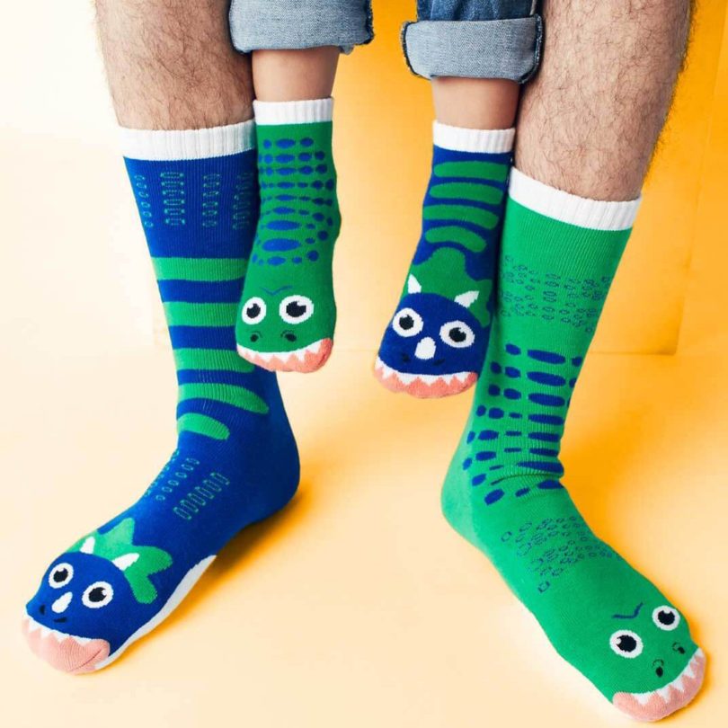 T-Rex & Triceratops Pals Socks