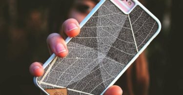 Handcrafted Organika Skeleton Leaves Phone Case