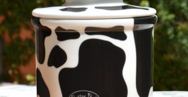 Cow Pattern Butter Bell Crock