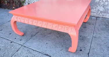 Vintage Corral Lacquered Hollywood Regency Coffee Table