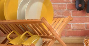 Eco-friendly Folding Bamboo Dish Rack