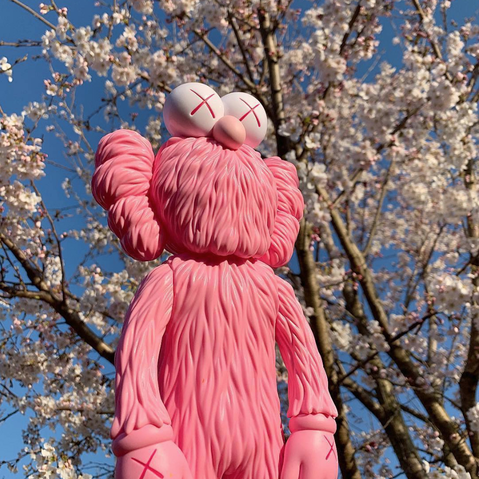 KAWS BFF Open Edition Vinyl Figure Pink