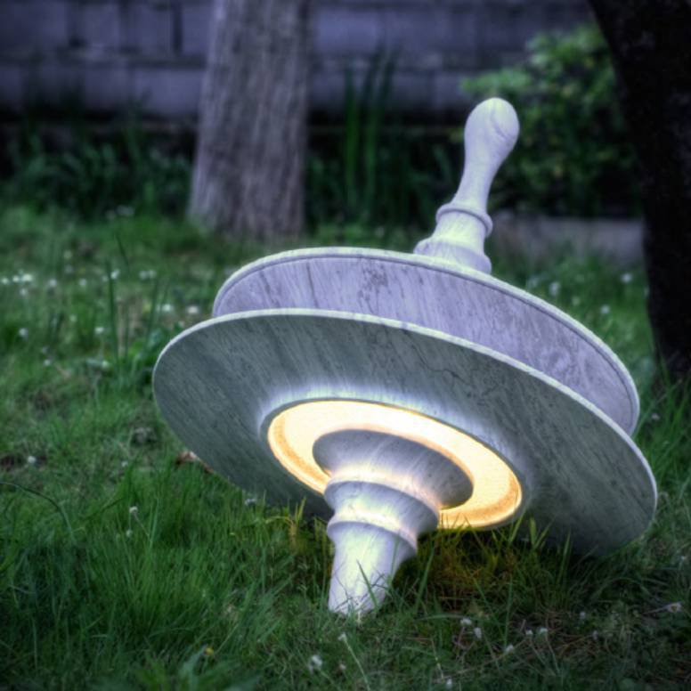 Trottola Marble Garden Light by UpGroup
