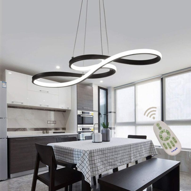 Modern LED Acrylic Chandelier Dining Room
