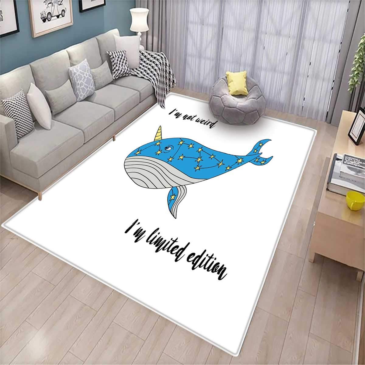 Narwhal Bath Mat 3D Digital Printing Mat