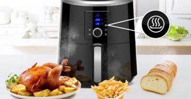 Digital XXL 5.8QT Air fryer with 7 Preset Cooking Functions