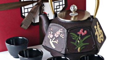 KIYOSHI Luxury Traditional Japanese Cast Iron Tea Set