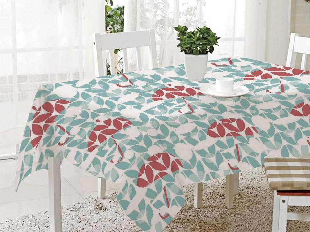 FashSam 3D Dinner Print Tablecloths Umbrella Pattern