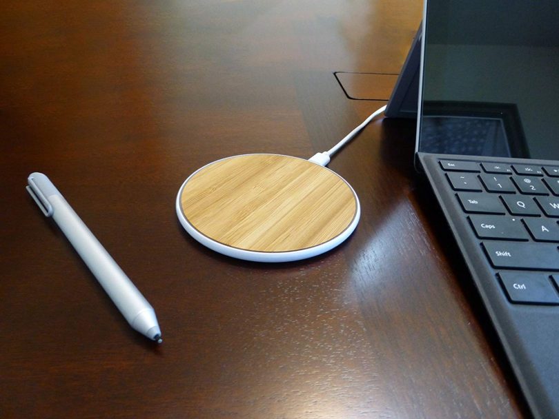 SurgeDisk Wireless Charger Qi Charging Pad Ultra Slim Sleep-Friendly Universal