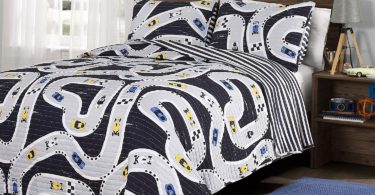 Lush Decor Car Tracks 2 Piece Quilt Set