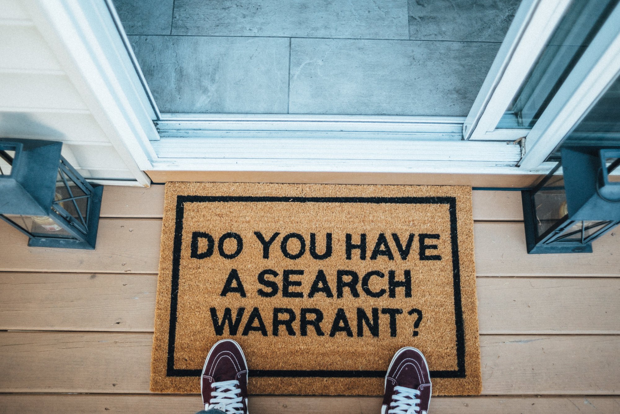 Do You Have A Search Warrant? Doormat