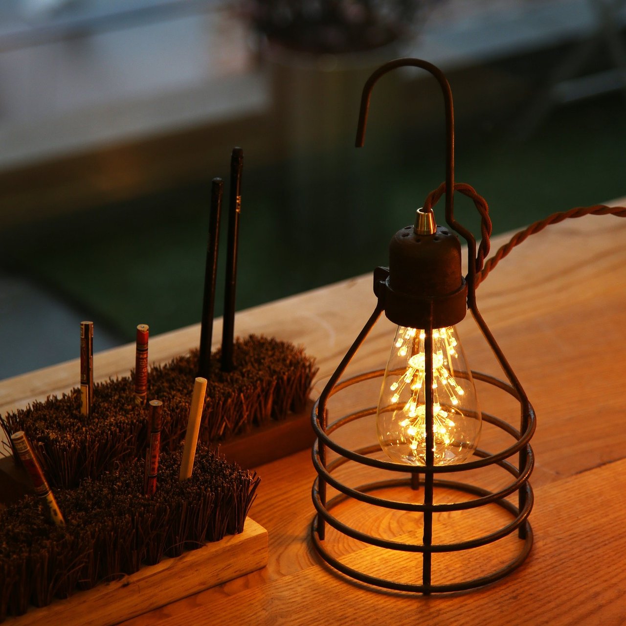 Vintage Iron Hanging Lamp