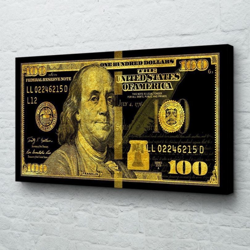 Big Benjamin Black Gold Edition Canvas Print