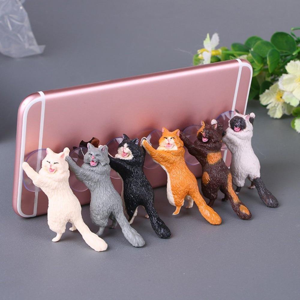 Cute Funny Cat Phone Holder Kickstand