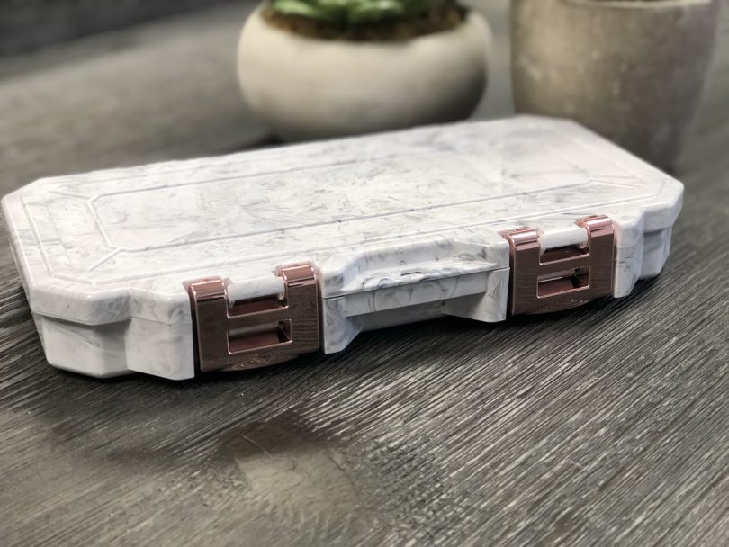 Glamour Lock Marble Travel Box-Small
