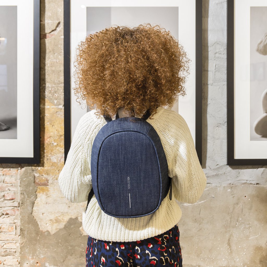 Denim Blue Bobby Elle Anti-Theft Backpack