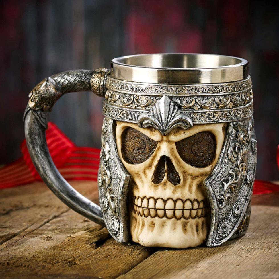 Skull Viking Drinking Mug
