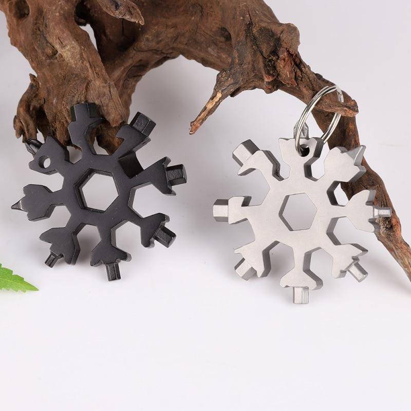 18 in 1 Multi-Tool Snowflake Key Chain Tool