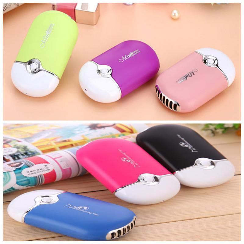 Mini portable hand held desk air conditioner humidification cooler cooling fan