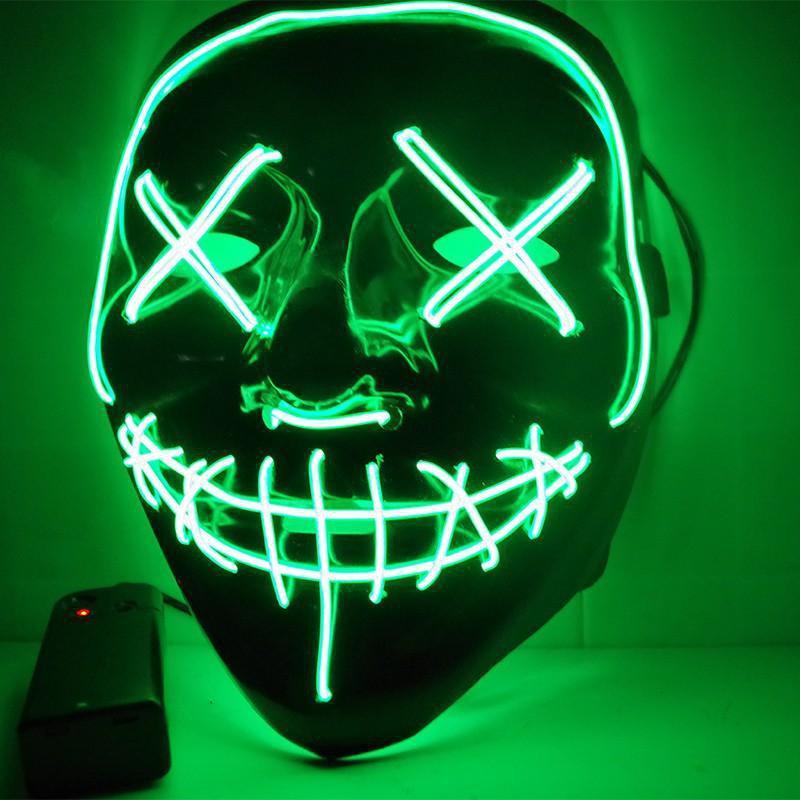 Glowing LED Horror Mask