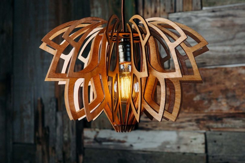 Wood Chandelier Kitchen Lighting
