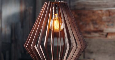 Wooden Geometric Light Chandelier