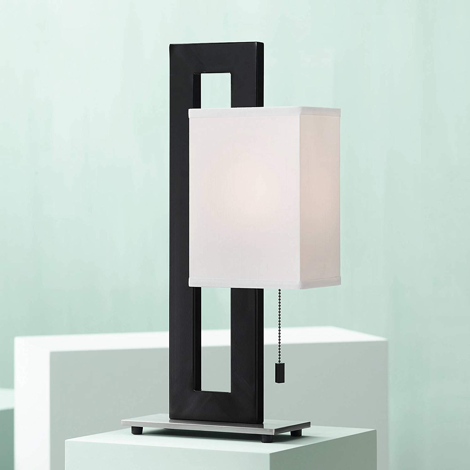 Floating Square Modern Accent Table Lamp