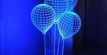 CHIMAERA 3D Magical Optical Illusion Balloons Lamp