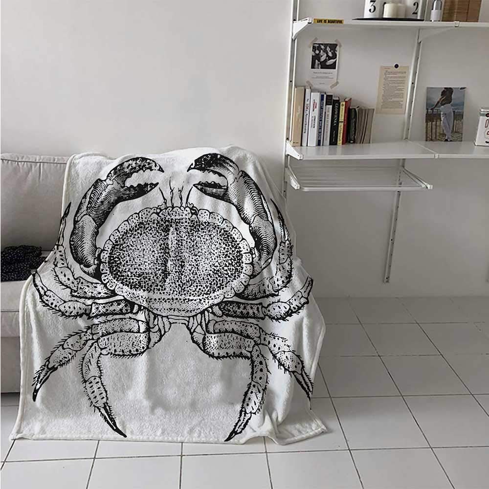 maisi Crabs Digital Printing Blanket Seafood Themed Design