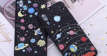 Huawei Honor Mate 10 20 Nova P20 P30 P Smart Space Moon Astronaut Stars Candy Silicone Phone Case Cover