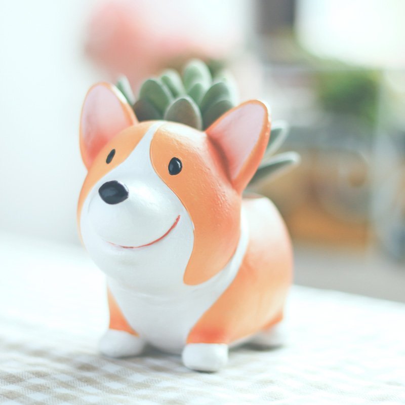 Mini Dog Flowerpot