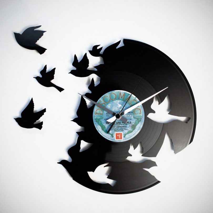 Birds Vinyl Wall Clock