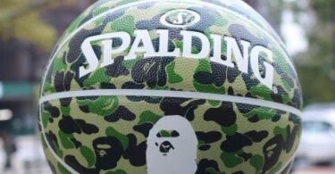 Bape x Spalding ABC Camo Basketball Green