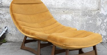 Sunbeam Vintage Collection Banana Lounge Chair & Ottoman