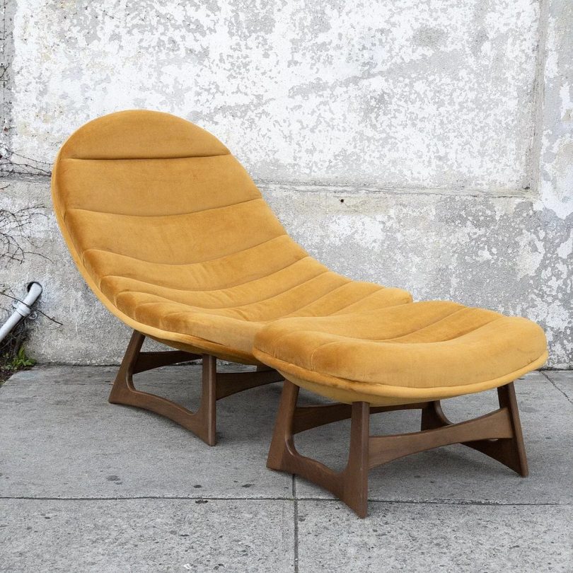 Sunbeam Vintage Collection Banana Lounge Chair & Ottoman