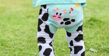 Teal Cow Leggings